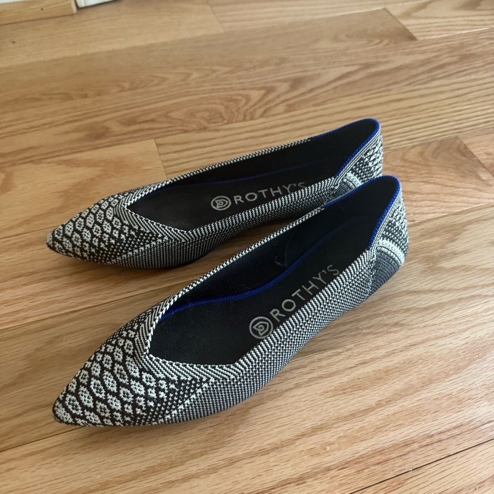 Rothy’s The Point Python Black And White Rare Ret… - image 4